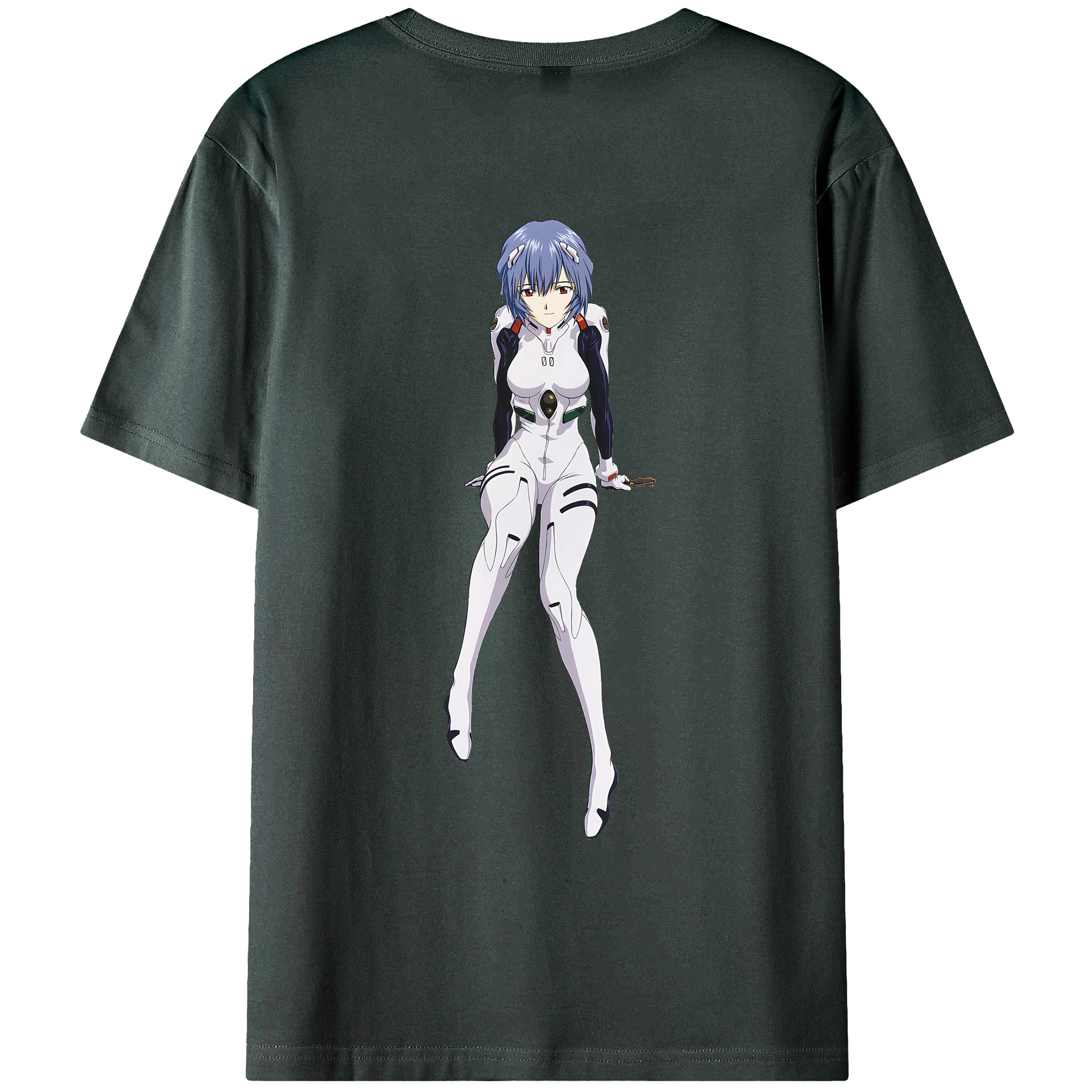 （画像用） EVA 新世紀エヴァンゲリオン 綿100％ メンズ半袖Tシャツ（バックプリント） 通気性